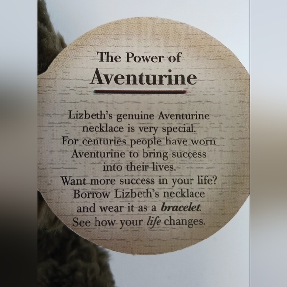 LIZBETH POWER BEAR OF SUCCESS PICKFORD BEARS BRASS BUTTON 9" - Picture 6 of 8